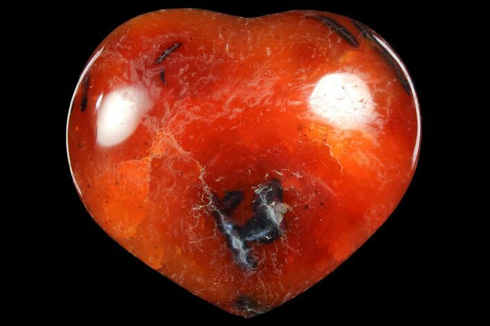 Colorful Carnelian Agate Heart #167338